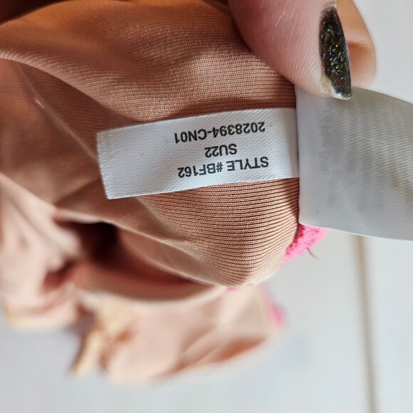 J Crew Scoop Neck One Piece Swimsuit Pink Tea Rose Plus 22 Swim Pool Beach - Picture 8 of 8